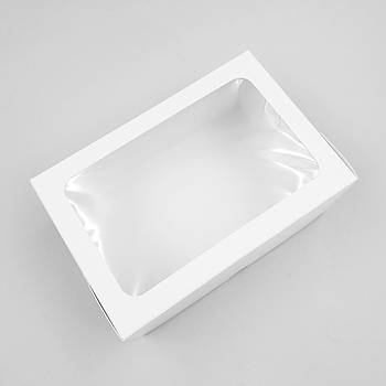 Коробка для десертів із віконцем 12х18х8 см