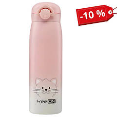 Термопляшка FreeON, рожева 480 мл