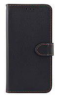 Чохол книжка Leather Flip для Samsung Galaxy M22 / M225 на магніті з підставкою чорний
