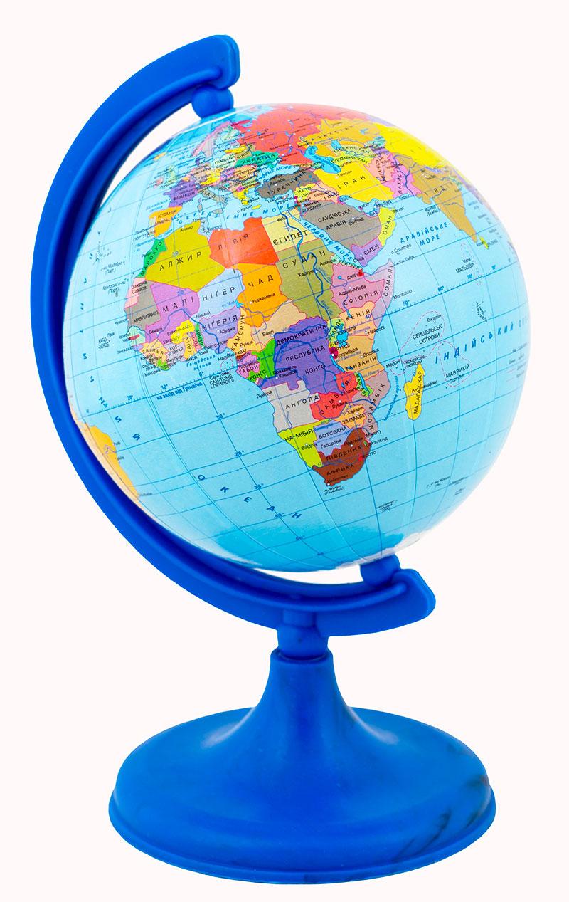 Глобус шкільний політичний діаметром 90 мм