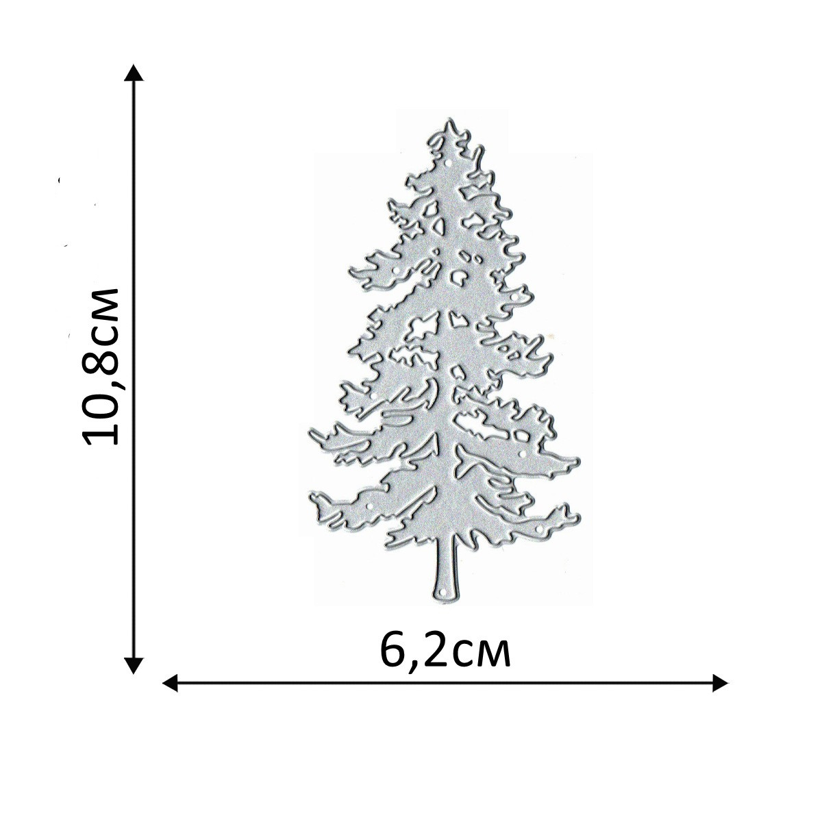 Ніж для створення вирубки із картона Ялинка NOZ002, фото 1