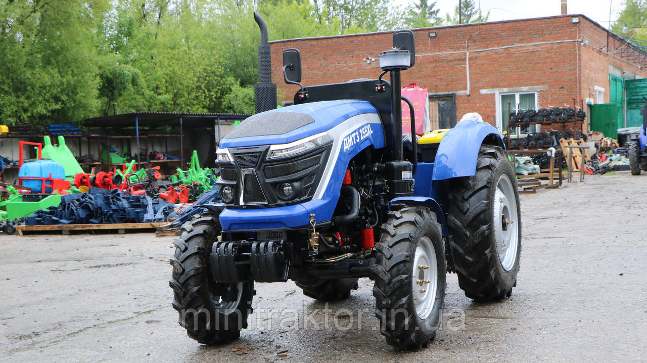Мінітрактор ДМТЗ 255XL повнопривідний, широка резина,примусова гідравліка, фото 1