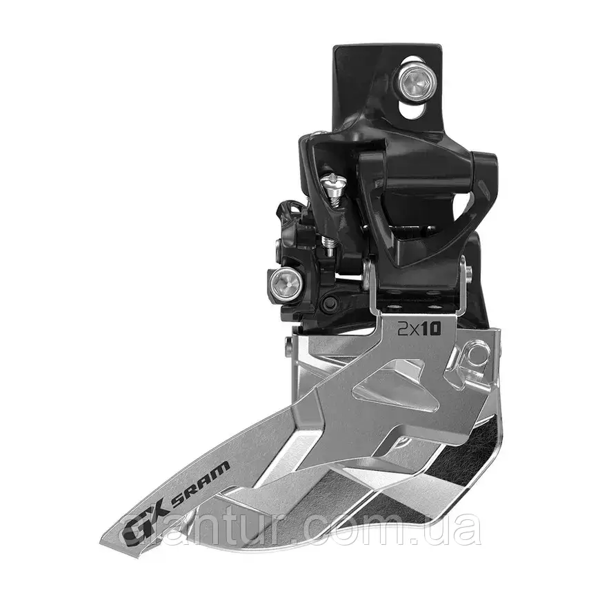 Передній перемикач SRAM GX 2x10 швидкості для MTB, нижній зсув, 38/36t, пряме кріплення