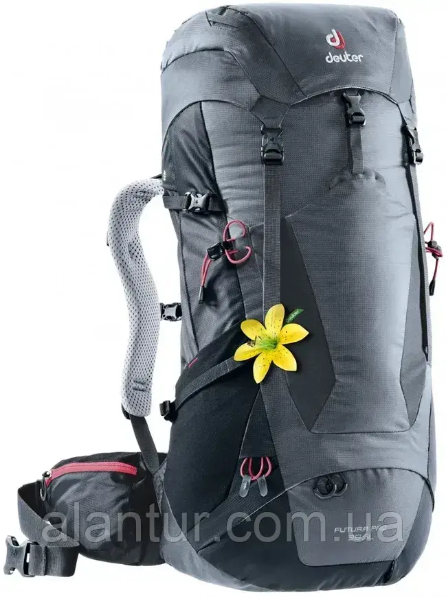 Жіночий рюкзак Deuter Futura PRO 38 SL для походів, графітовий, 38 л, легкий