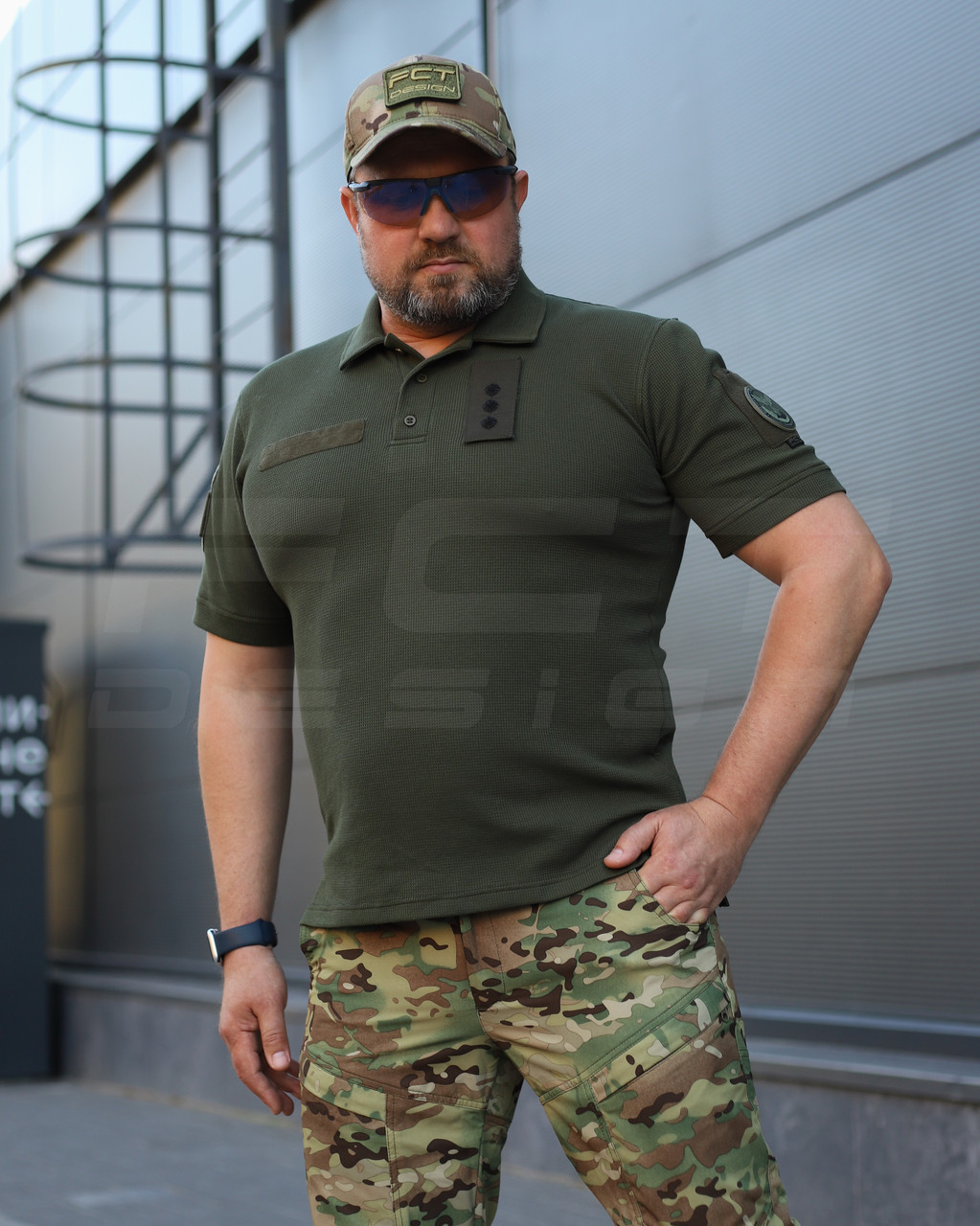 Футболка Поло тактична літня Waffle Zara Хакі, фото 1