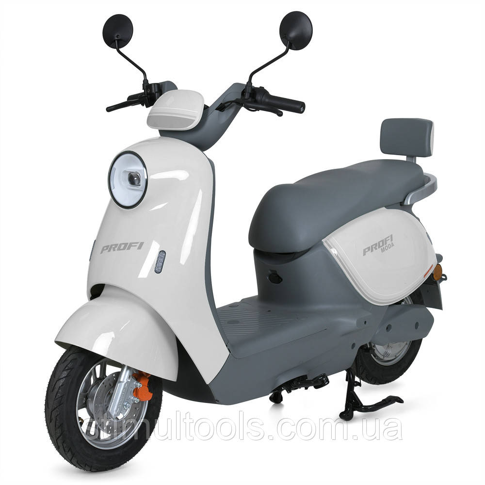 Електроскутер Prof1 MES 1029-2 MODA білий двигун 1000 Вт, фото 1