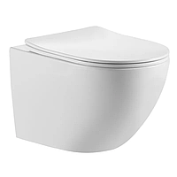 Унітаз підвісний Mixxus ELLIPSE-0306-T3 520x360x365 мм, білий, система змиву Tornado 3.0, комплект з сидінням