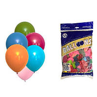 Повітряні кулі пастель мікс 10" TT (TONGTAI), 100 штук