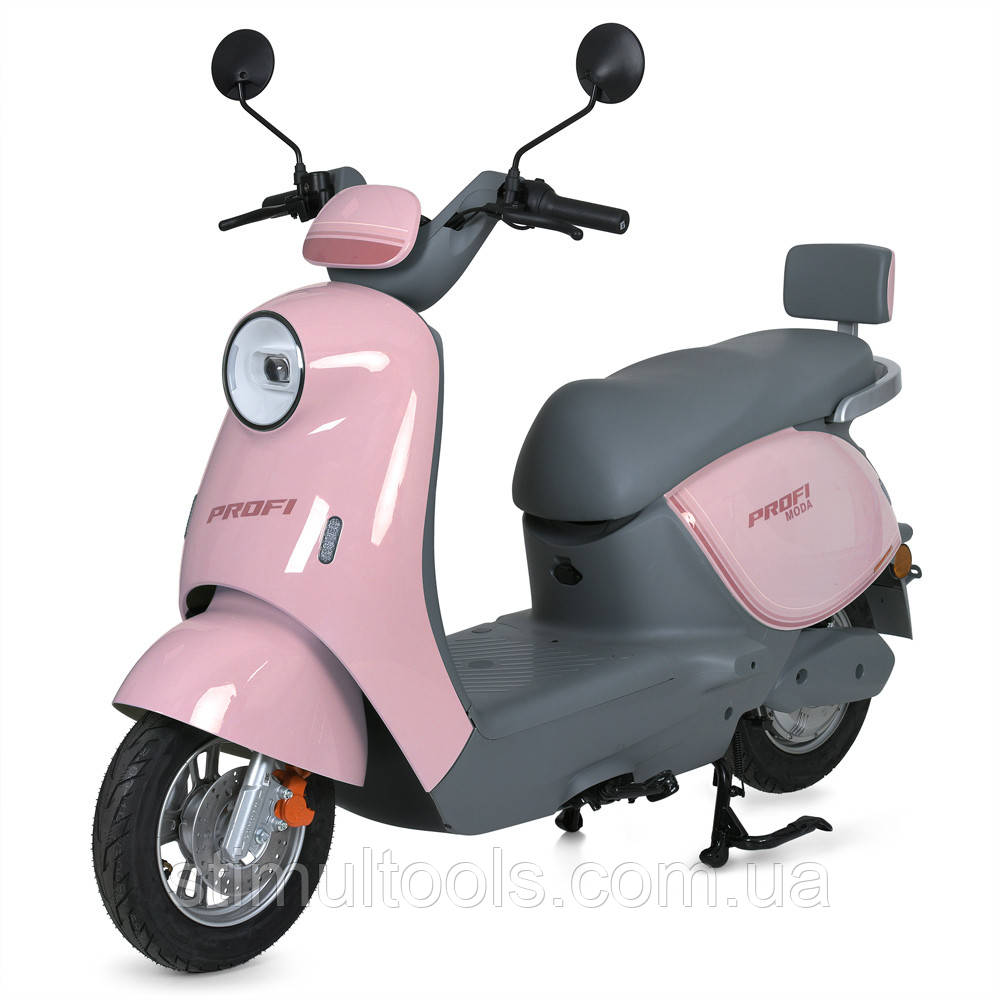 Електроскутер Prof1 MES 1029-3 MODA рожевий двигун 1000 Вт, фото 1