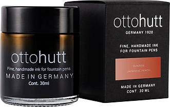 Чорнило Otto Hutt Sunrise Japanese Peach у скляній баночці 30 мл, колір помаранчевий з запахом персика, 949111
