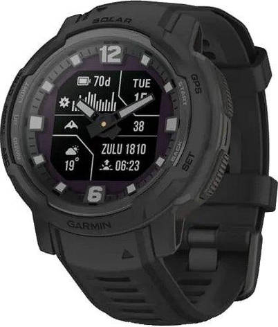 Смарт-годинник Garmin Instinct Crossover Solar - Tactical Edition Black (010-02730-10/00), фото 1
