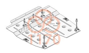 Захист двигуна Lexus ES 300 h (2012-2018) Кольчуга