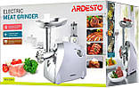 М'ясорубка потужна Ardesto MGA-2000W (2000 Вт, 1.9 кг/хв, + шаткування + ковбаси + кокбе), фото 9