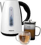 Електрочайник Ardesto EKL-F300W (1.7 л, 2200 Вт, неіржавка сталь), фото 3