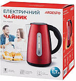 Електрочайник Ardesto EKL-F300R (1.7 л, 2200 Вт, неіржавка сталь), фото 10