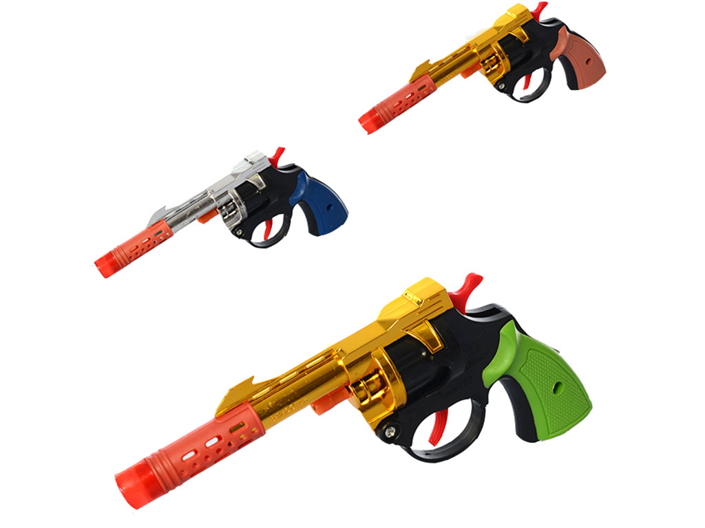 Пістолет A 2 M 3 кольори, пістони, глушник, кул., 16-10-2 см, фото 1
