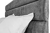 Ліжко двоспальне Лілія 140-160-180 (стандарт) рогожка темно-сіре, фото 6