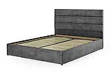 Ліжко двоспальне Лілія 140-160-180 (стандарт) рогожка темно-сіре, фото 7