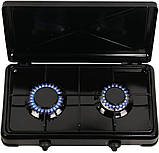 Настільна газова плита KITE TGS-200 чорна, фото 3