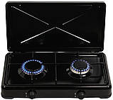 Настільна газова плита KITE TGS-200 чорна, фото 4