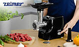 М'ясорубка Zelmer ZMM1525B (1500 Вт, 1.5 кг/хв, + шаткування + ковбаси + кокбе), фото 6
