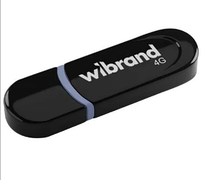 Флеш накопичувач USB 4Gb Wibrand Panther, Black, USB 2.0 (WI2.0/PA4P2B)
