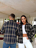 Сорочка унісекс фланелева в клітину 9298, фото 8