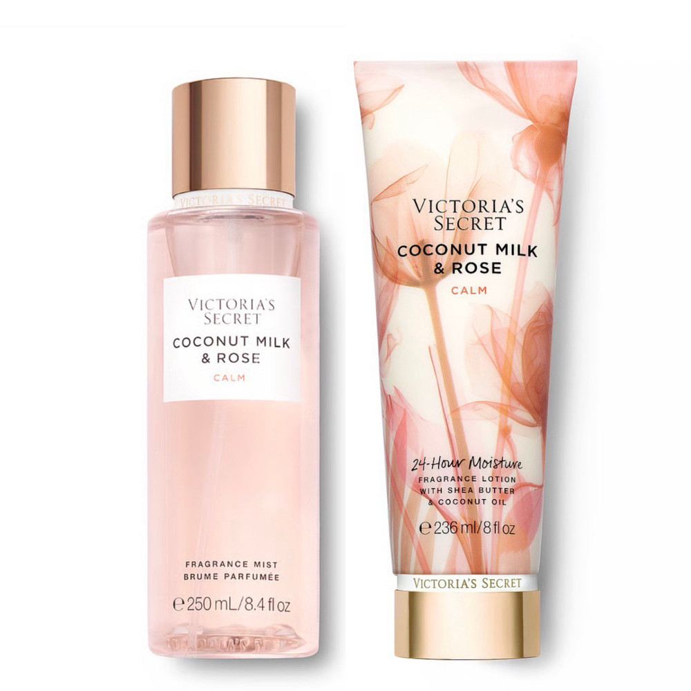 Набір парфумований: міст спрей та лосьйон Coconut Milk & Rose Victoria’s Secret, оригінал