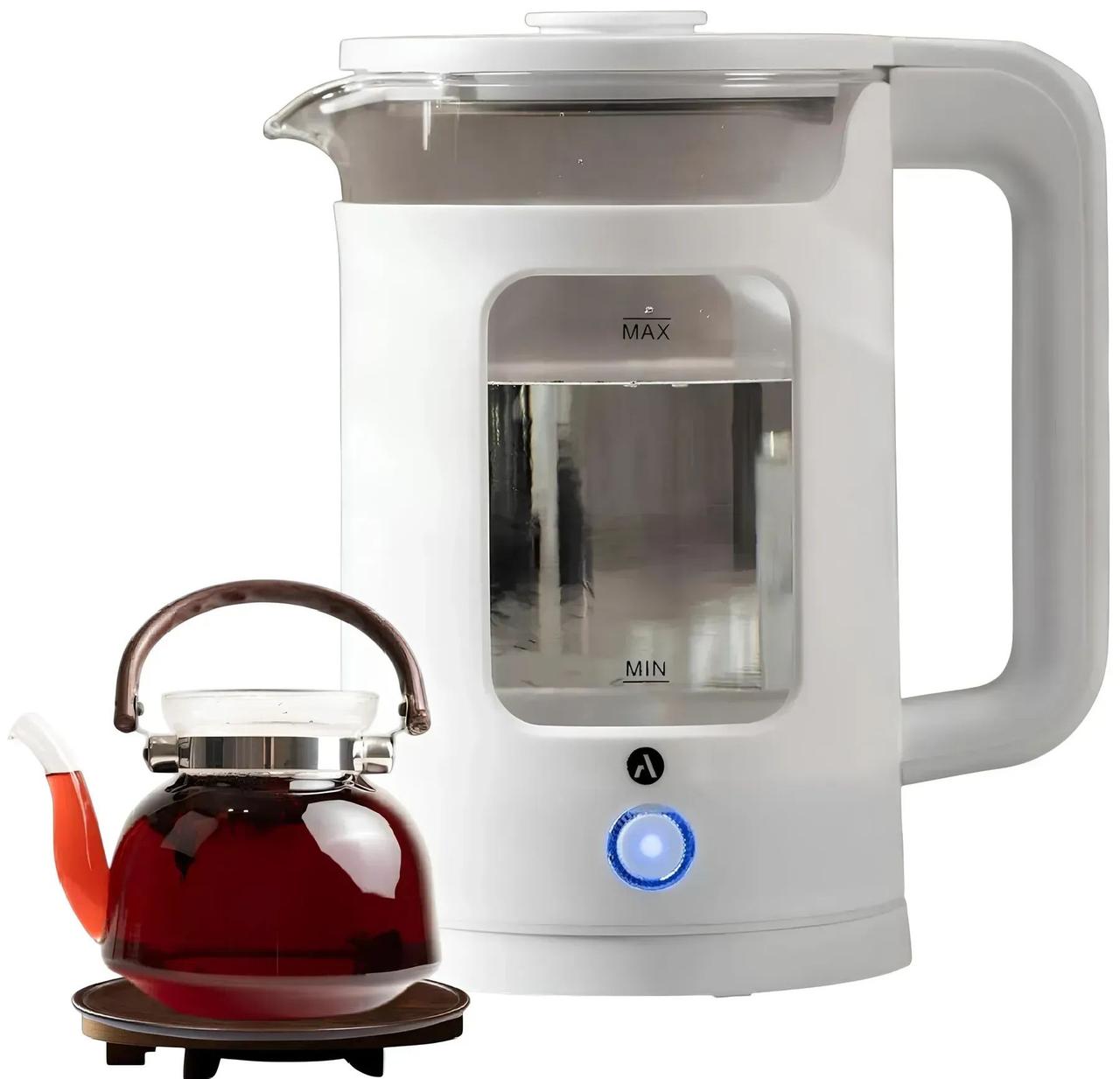 Електрочайник Ardesto EKL-T31GW (1.5 л, 1350 Вт, склопластик)