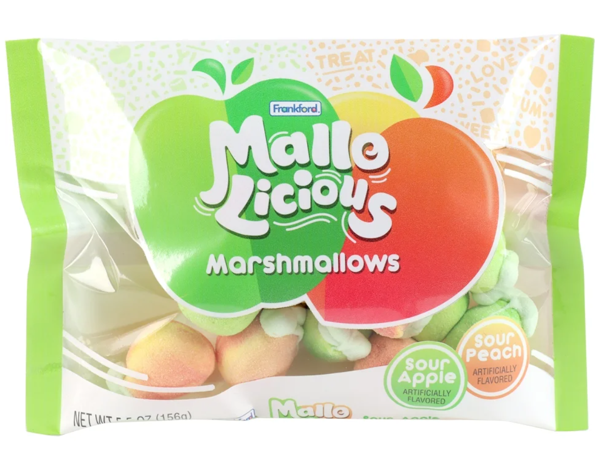 Маршмеллоу Frankford Mallolicious Sour Apple Sour Peach 156г