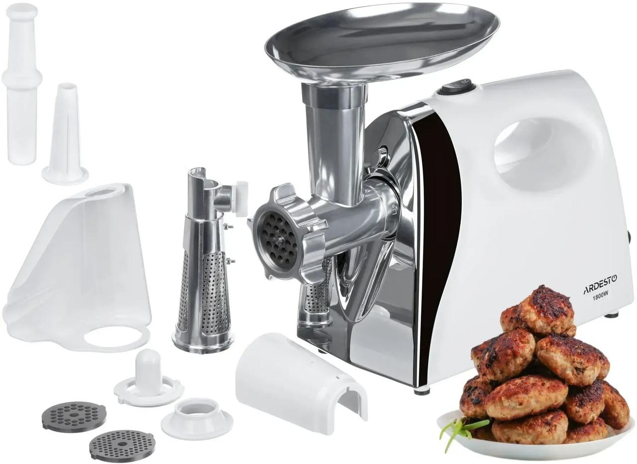 М'ясорубка Ardesto MGL-2050R (1800 Вт, 2.0 кг/хв + томати + ковбаси + кокбе)