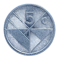 Аруба 5 центів, 1990