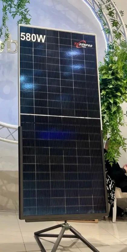 Сонячна панель SUNPRO SPDG580-N132RX10 580W Bifacial TOPCon, Double Glass, Silver Frame