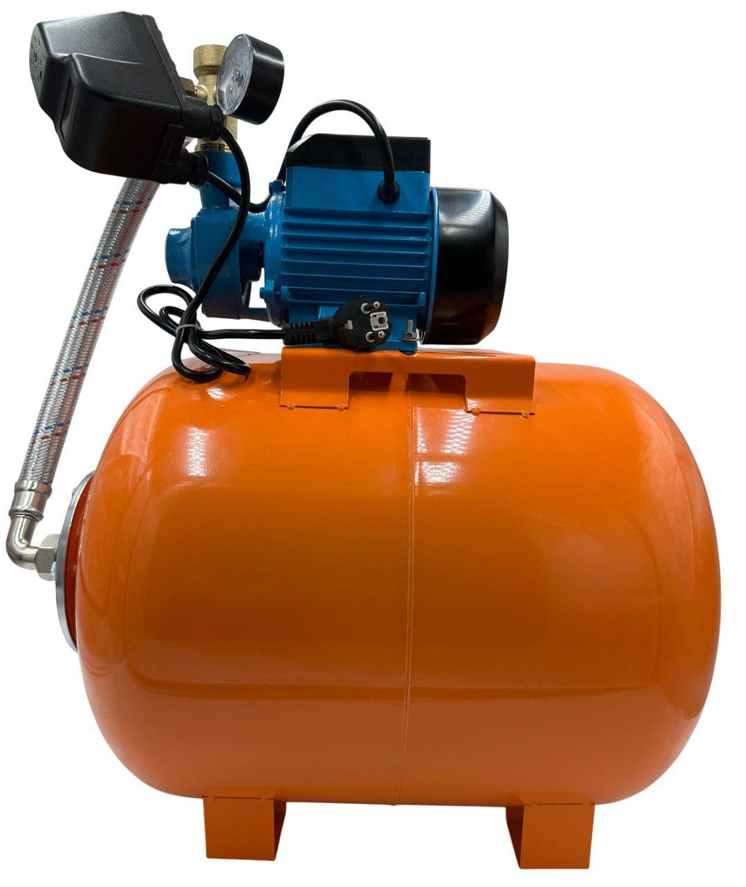 Насосна станція для води в зборі VDMT QB-60 (Чугун)+Бак 50л. Н=35М, P=370 Вт, 35 л/хв. Гарантія 2 роки