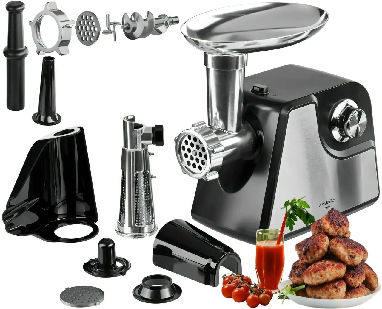 М'ясорубка Ardesto MGL-1790R (1700 Вт, 1.6 кг/хв + томати + ковбаси + кокбе)