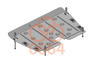 Захист двигуна Lexus RX 350 (2010-2015) Кольчуга