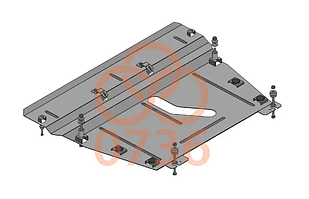 Захист двигуна Lexus RX 350 (2015-2022) Кольчуга