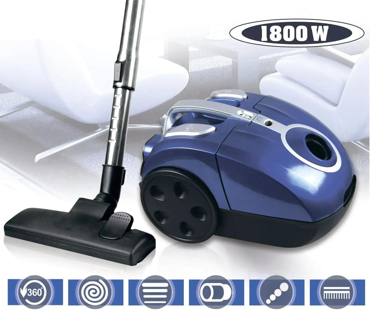 Пилосос із мішком для сухого прибирання Vimar VVC-1834B