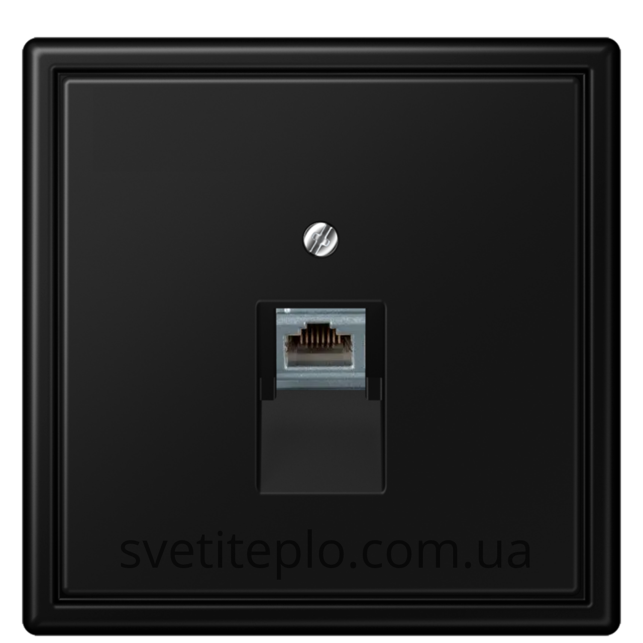 LS990 Розетка комп'ютерна чорна матова