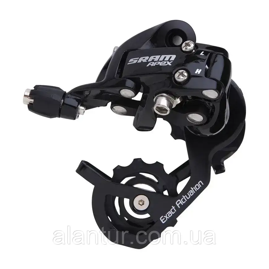 Задній перемикач SRAM Apex 10 швидкостей Short Cage Max 28T чорний A1