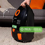 Пилосос з мішком для сухого прибирання Liberton LVC-0701B ECO Black, фото 4