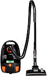 Пилосос з мішком для сухого прибирання Liberton LVC-0701B ECO Black, фото 6