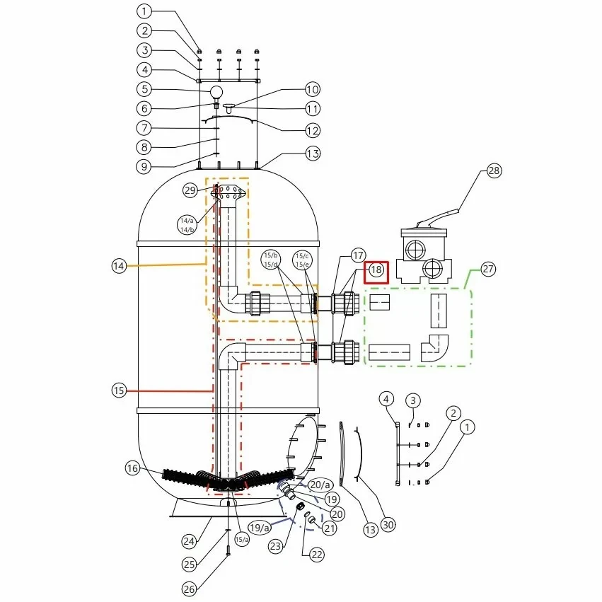 З'єднувальна муфта D.50 для фільтра CAPRI-HP 650 (35012509)
