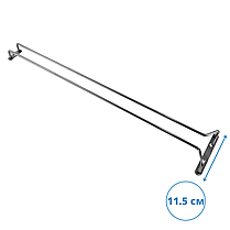 Тримач келихів підвісний 60 см Бокалонакопичувач підвіс для келихів на барну стійку в шафу нержавійка, фото 4
