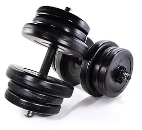 Гантелі композитні розбірні NEO-SPORT 2x26 кг: для дому та залу, зі змінними дисками