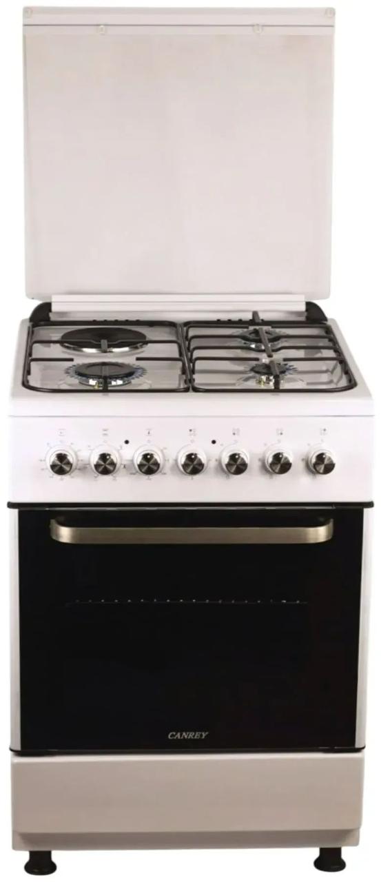 Плита комбінована Canrey CGEK 6061 KGT W ( 3 гази + 1 електро, духовка електро)
