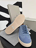 Чоловічі кросівки натуральна шкіра світло-сині Light Blue, фото 5