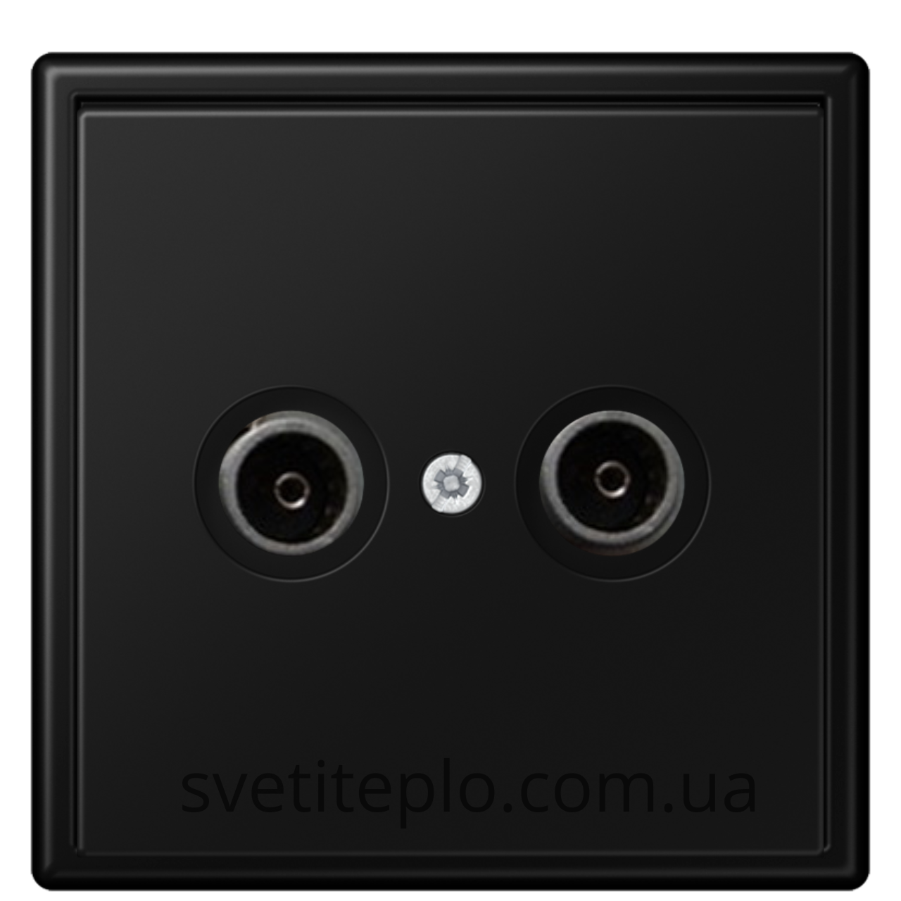 LS990 Розетка телевізійна TV чорна матова