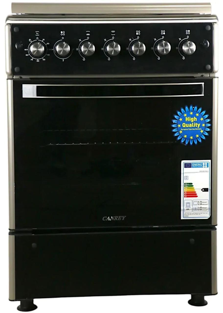 Плита комбінована Canrey CGK 6031 KEGG IX ( поверхня 3 газові + 1 електро конфорки, духовка газова)