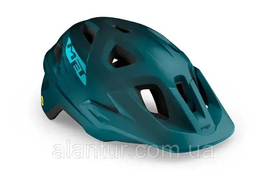 Шолом MET Echo MIPS Petrol Blue, розмір M/L (57-60 см) - захист для MTB новачків